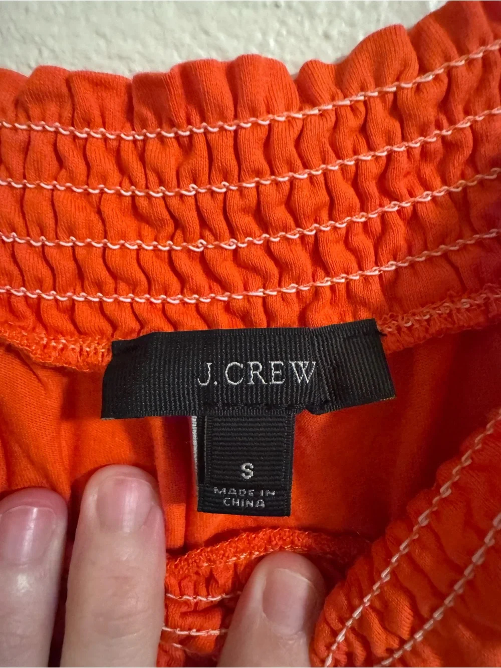 J. Crew lightweight orange